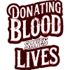 Donating blood saves lives