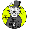 Ramoneur rétro chat