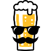 Bierglas (Bier / Sonnenbrille / Schnurrbart / 2C)