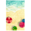 Summer Vibes - Parasols aquarelle