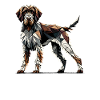 Geometric Art German Wirehaired Pointer