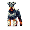 Geometric Art Giant Schnauzer Schnauzers