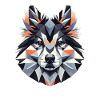 Geometric Art Icelandic Sheepdog