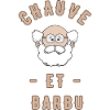Bald and bearded