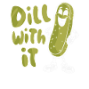 Dill Damit Lustige Gurke Cartoon