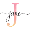 J | Monogramme | Nom | Jane |Aquarelle