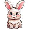 Cute Cartoon Kids Bunny Rabbit