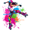 Roller Skater Mädchen