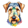 Airedale Terrier Aquarelle