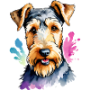 Airedale Terrier Aquarelle