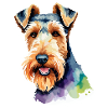 Airedale Terrier Aquarelle