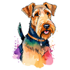Airedale Terrier Aquarelle