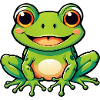 Cute Kids Cartoon Frog