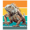 Iguana Retro Design