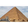 Cat and Pyramid