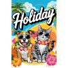 Hund und Katze machen Urlaub