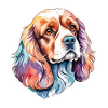 Cocker américain Épagneul Aquarelles