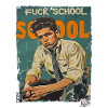 unhappy schoolboy, fuck school