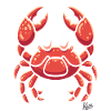 funny cartoon crab