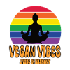 Vegan Vibes Rainbow Motif Vegan