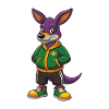 Kangaroo Funny Kawaii Cartoon Character Clipart
