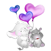 Ballon éléphant Hippopotame