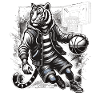 Street Style Basketball Tiger