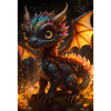 Cute baby dragon