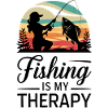 Fishing is my Therapy - Sunset