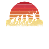 Evolution Badminton Retro Sunset Design