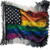 pride american rainbow flag