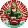 Christmas Elf Curling