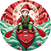 Kayak des elfes de Noël