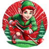 Christmas Elf Field Hockey