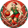 Christmas Elf basketball