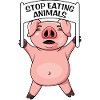 Stop eating Animals Schwein Protest