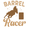 Rodeo Barrel Racing Pferd