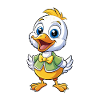 Gans Niedliche Zeichentrickfigur Kawaii Clipart