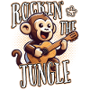 Rockin The Jungle Funny Monkey Plays Guitar