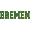 Bremen block lettering green and gold