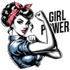 Girl Power Strength Woman Rockabilly Gift