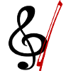 clef violin bow