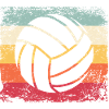 Volleyball Player Retro Beach Volleyball