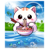 Frutiger Aero Esthetische Tech Kawaii Ramen Katzenfi