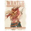 Poster Ricercato Wanted Dead or Alive ragazza