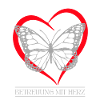Schmetterling mit Herz
