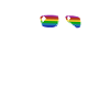 Cool Capybara - Drawing Silhouette Rainbow