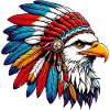 Aigle amérindien Peaux rouges américaines