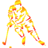 Eishockey Flammenhockey Silhouette