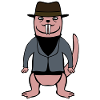 Pas si nu rat-taupe